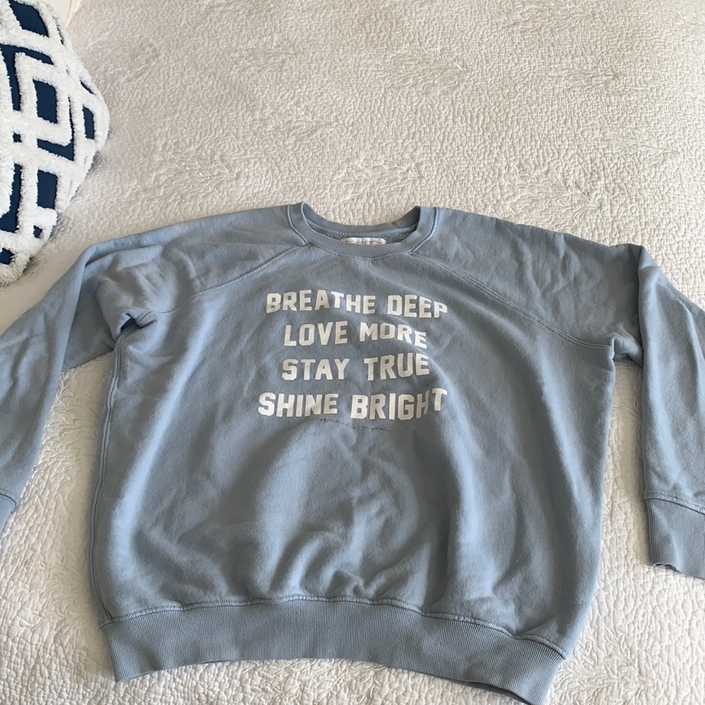 Spiritual Gangster baby blue crew neck!